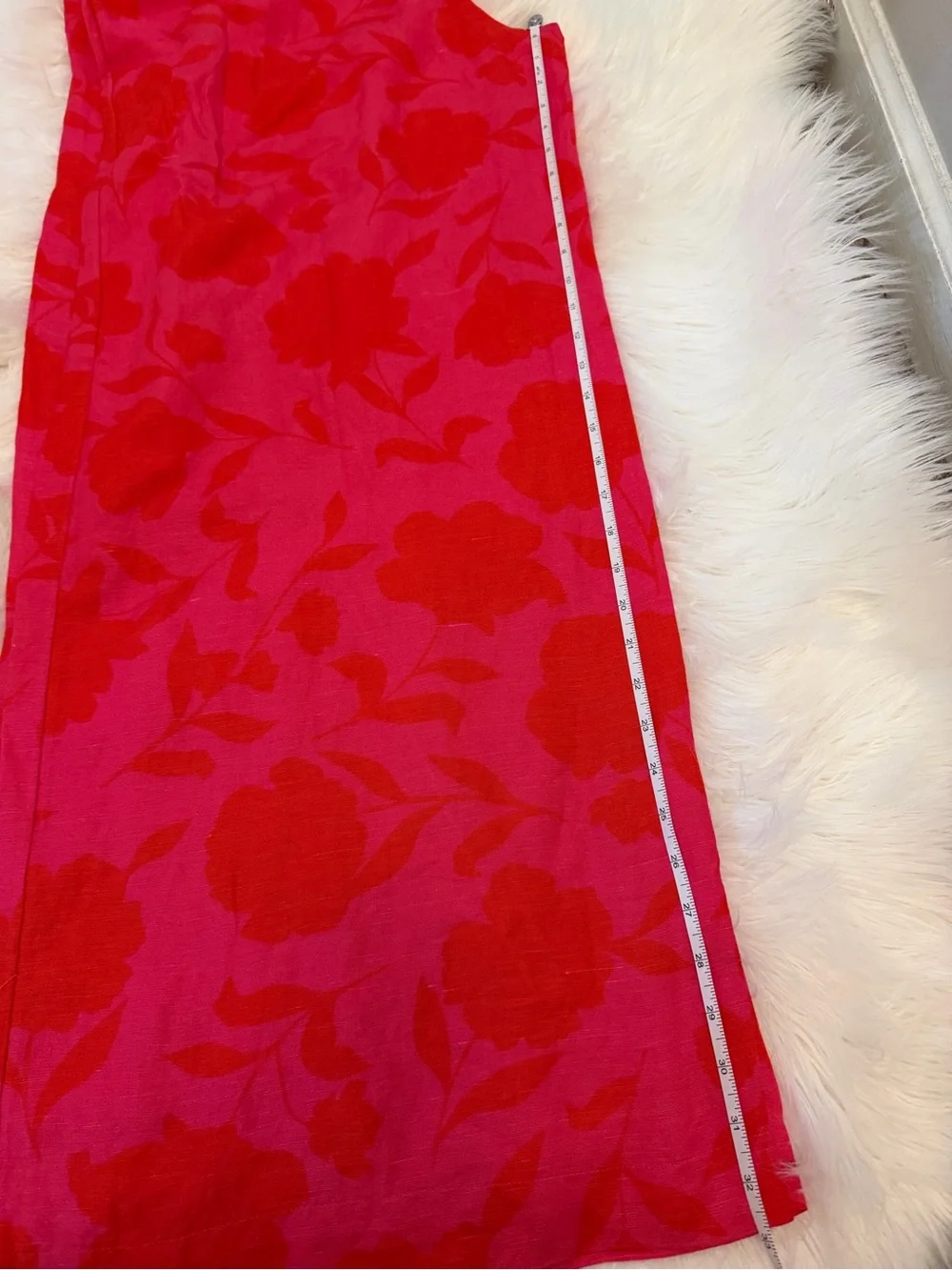 kate spade pink and red floral midi skirt